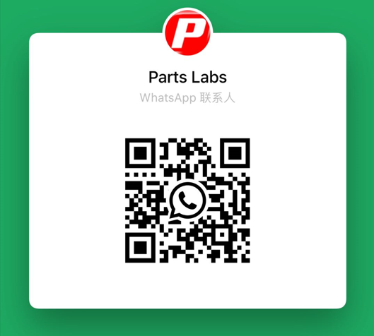 WhatsApp QR code for Parts Labs