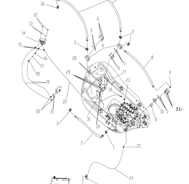 XCMG XE215C spare parts - list E
